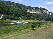 Blick auf Elbe und Bastei